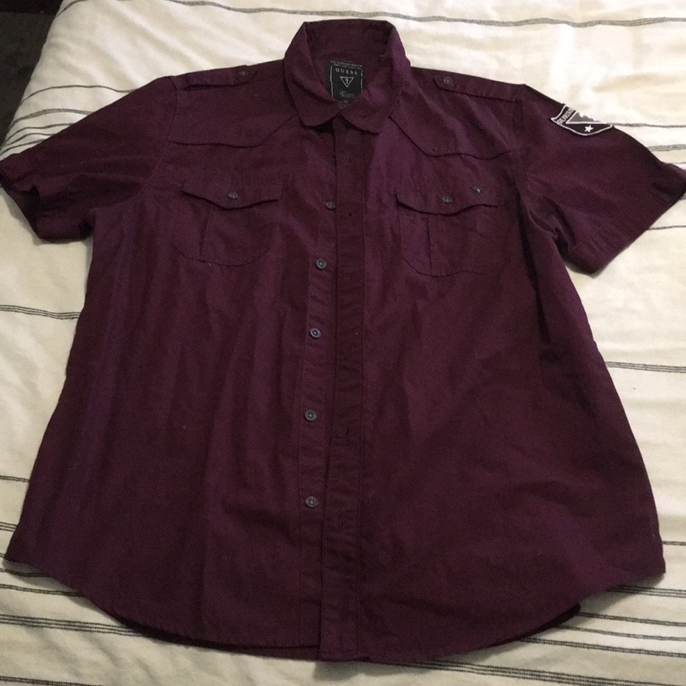 Men's guess button up